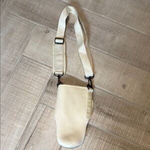Cream Crossbody Bag with Adjustable Strap